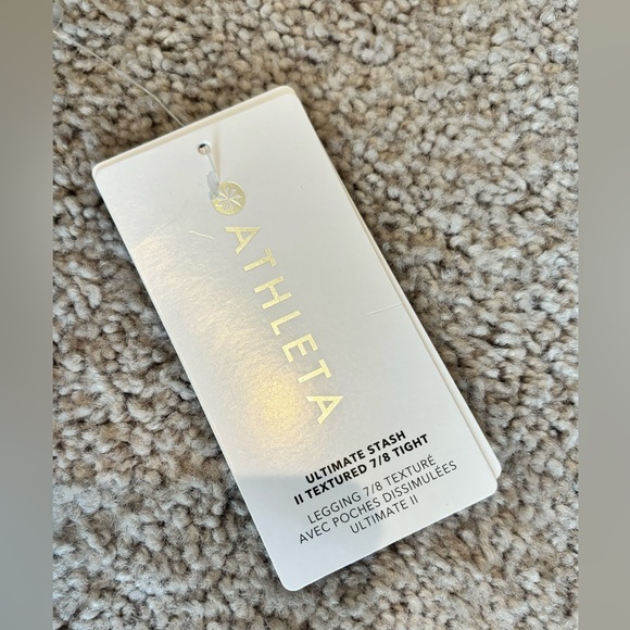 Athleta Ultimate Stash II Textured 7/8 Leggings - Picture 3 of 3